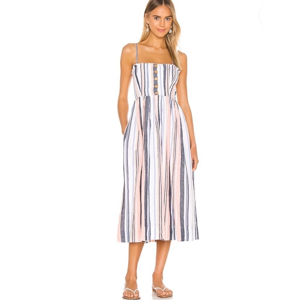 Free People Lilah Pleated Tube Dress Size Medium